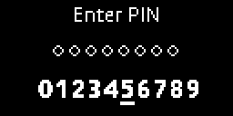 generic Enter PIN first digit