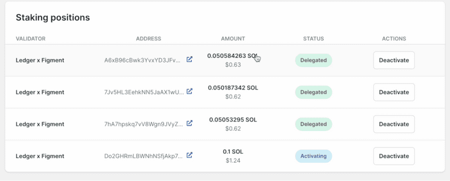 staking solana positions